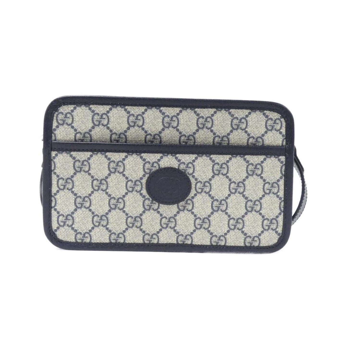 Gucci Beige Blue Gg Supreme Leather Shoulder Bag ()