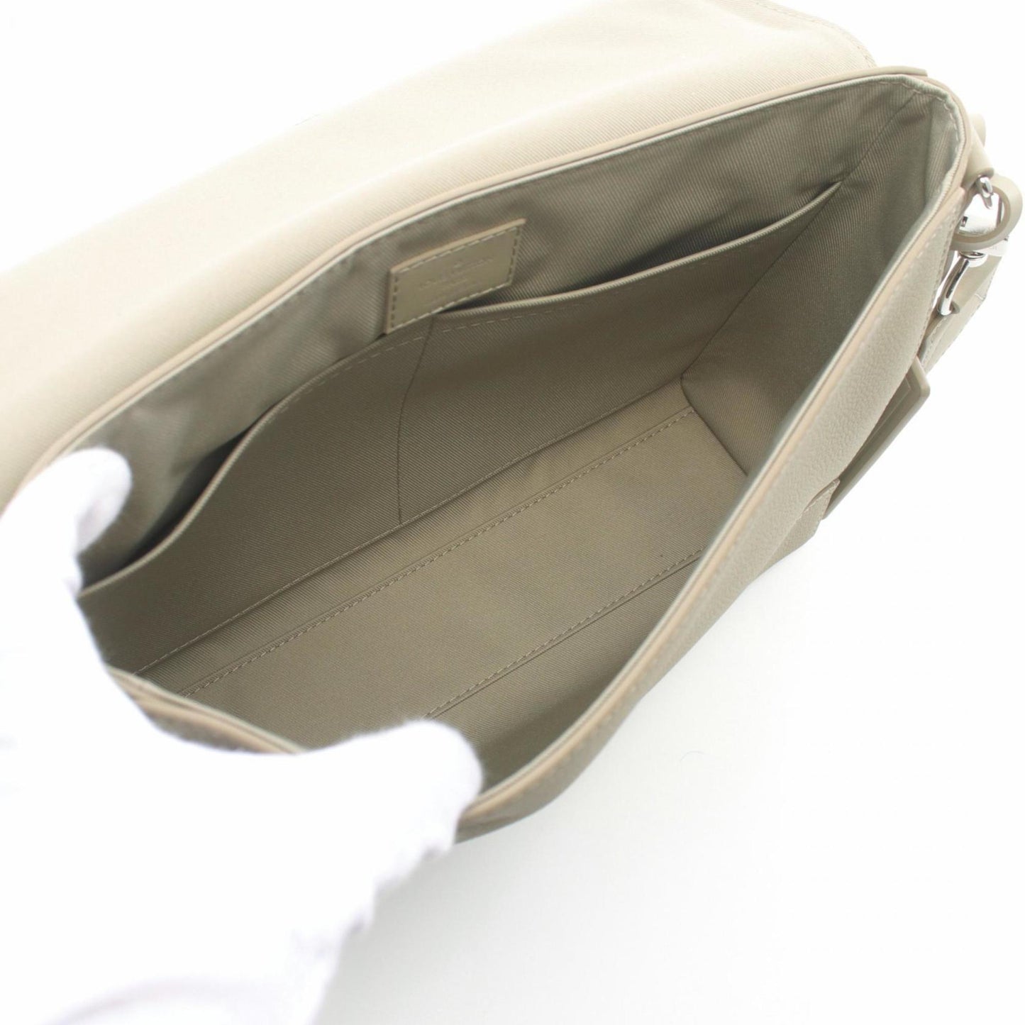 Louis Vuitton Green Leather Shoulder Bag