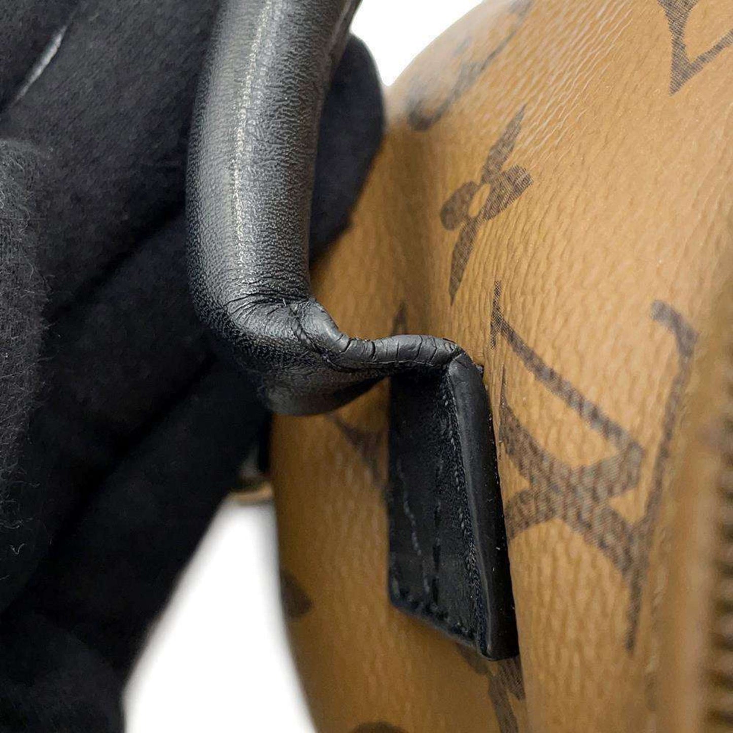Louis Vuitton Noir Monogram Reverse Monogram Backpack