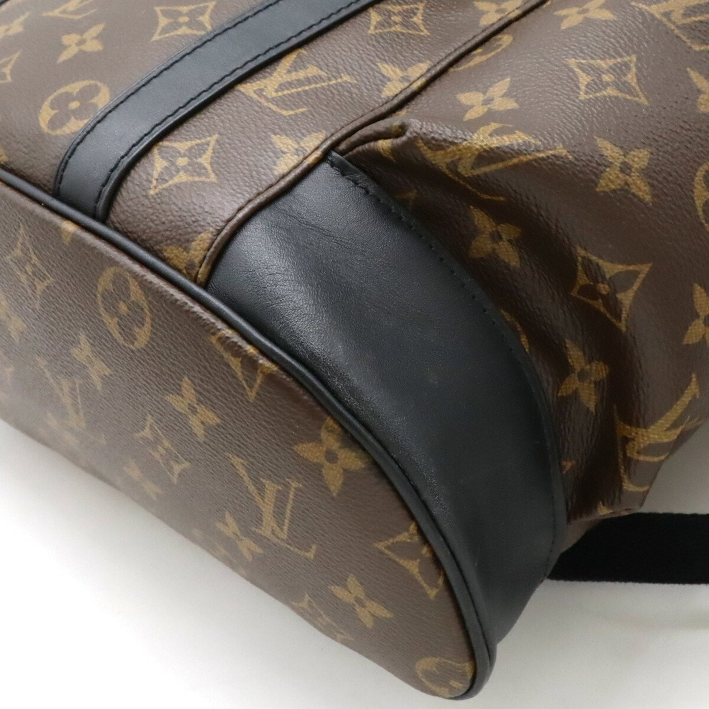 Louis Vuitton Black Pvc Leather Backpack Shoulder Bag