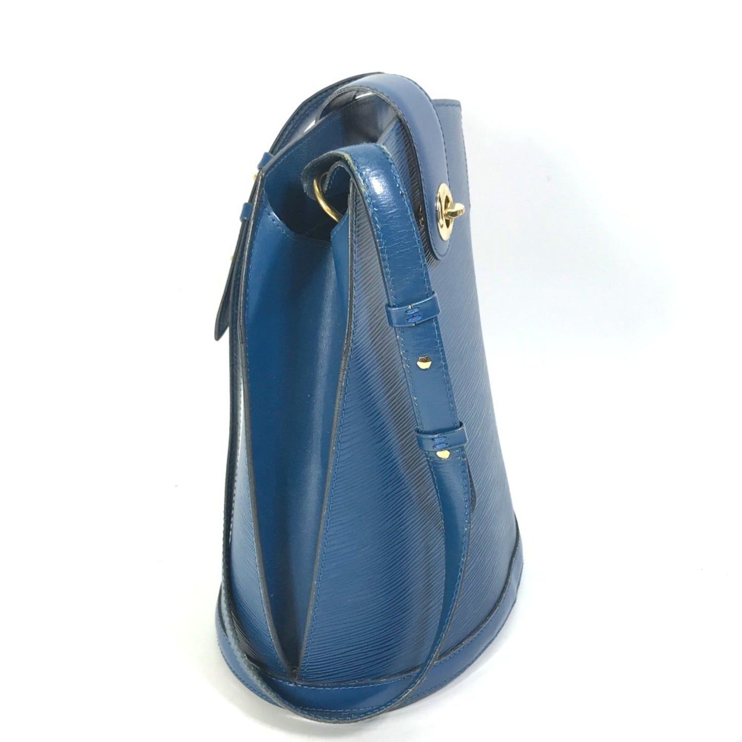 Louis Vuitton Blue Leather Shoulder Bag