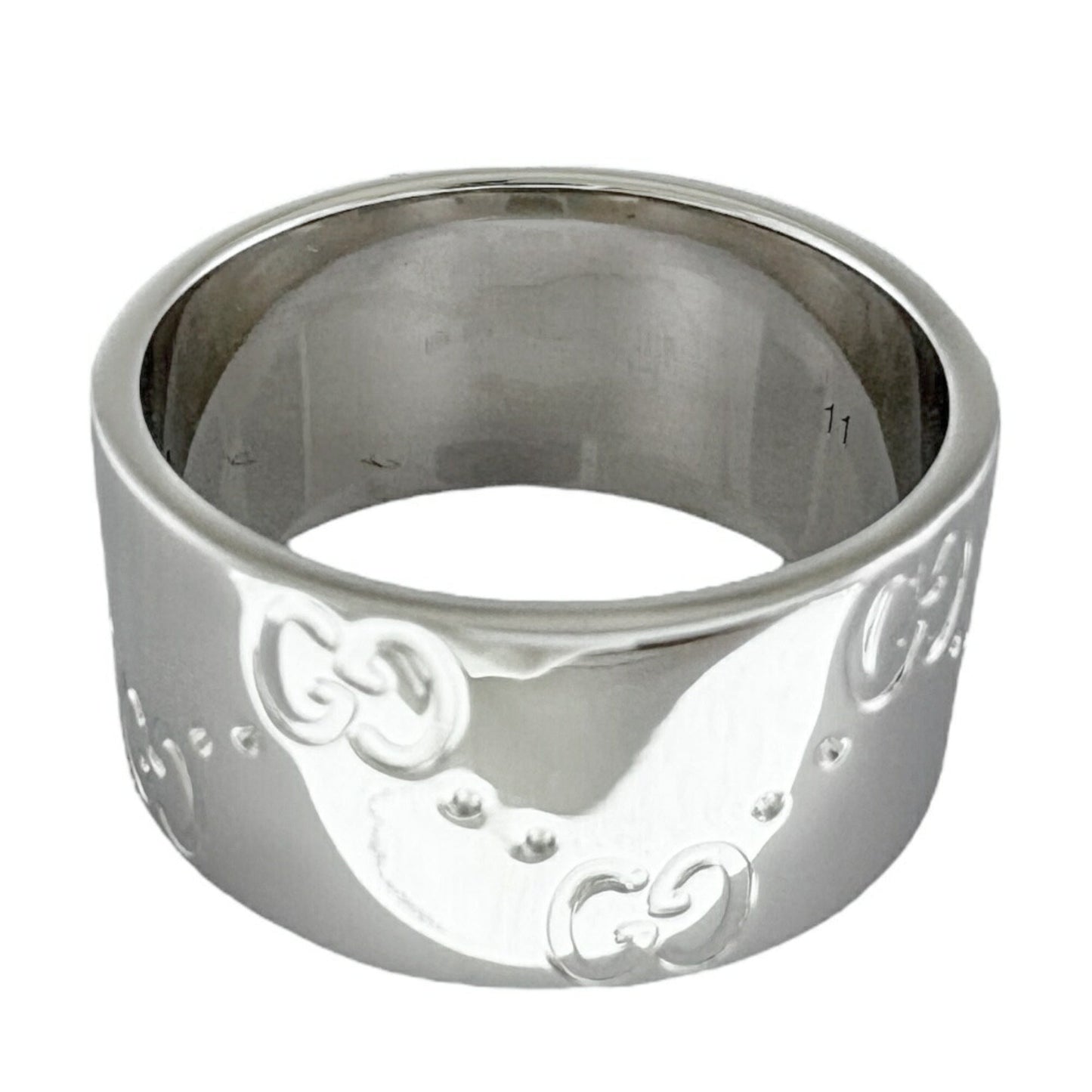 Gucci Icon Silver White Gold (18K) Band Ring