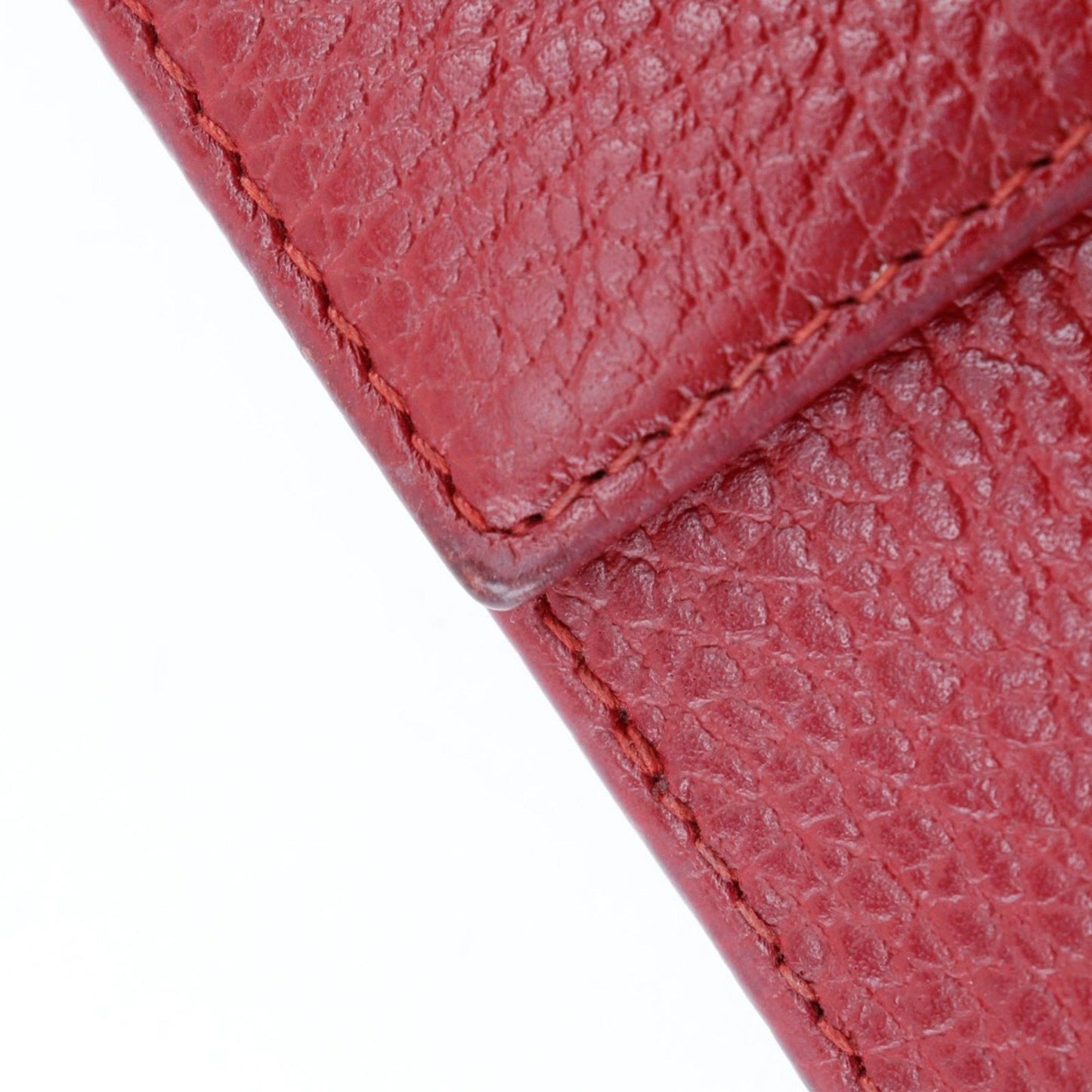 Gucci Red Color Leather Wallet (Bi-Fold)