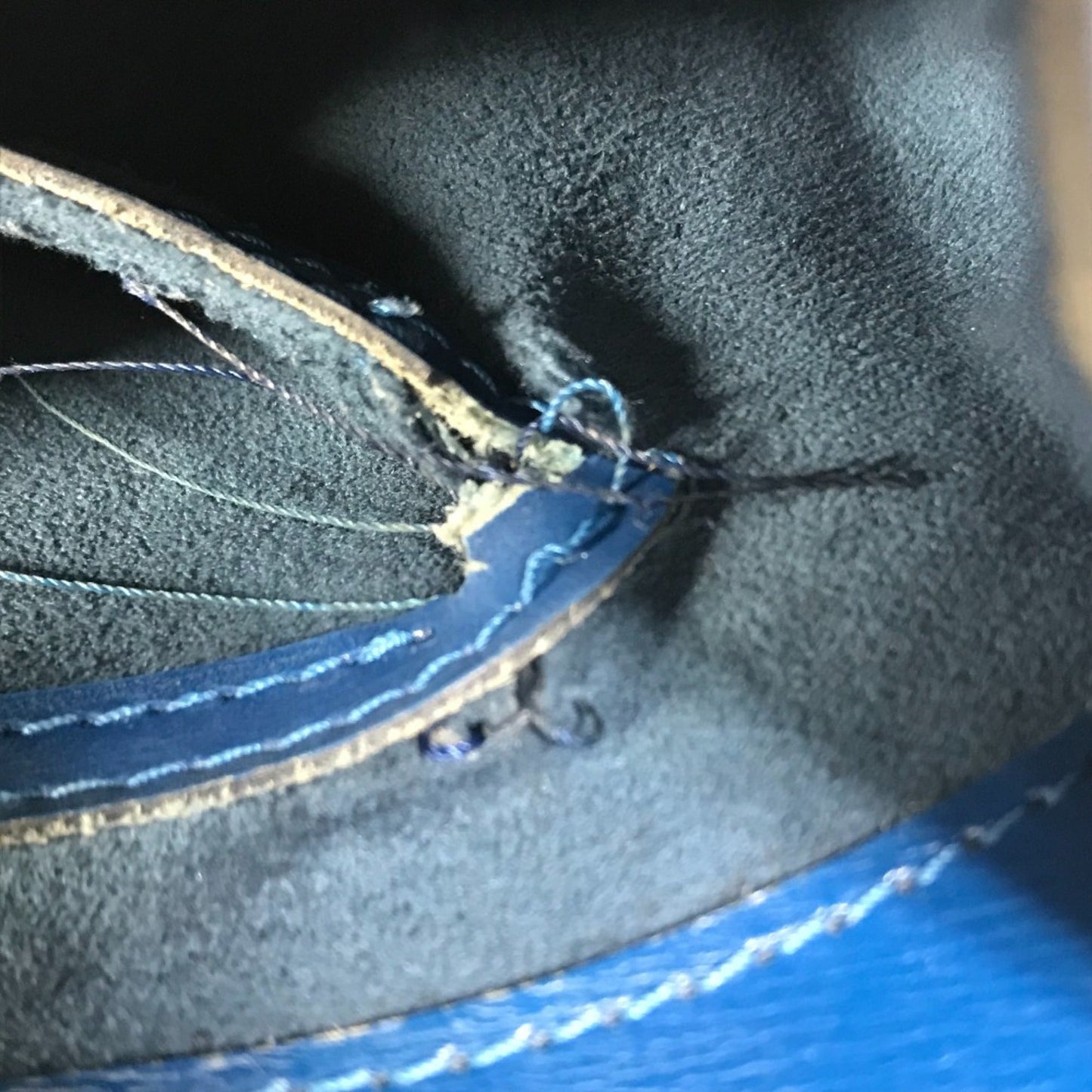 Louis Vuitton Blue Leather Shoulder Bag