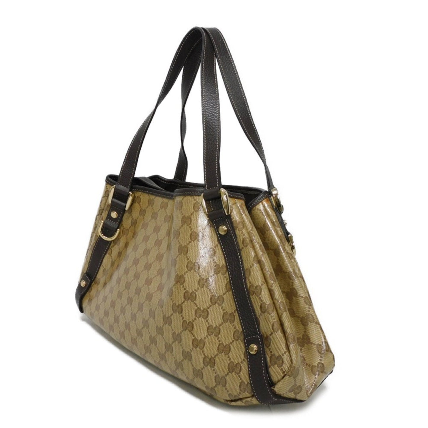 Gucci Beige Canvas Shoulder Bag Tote Bag