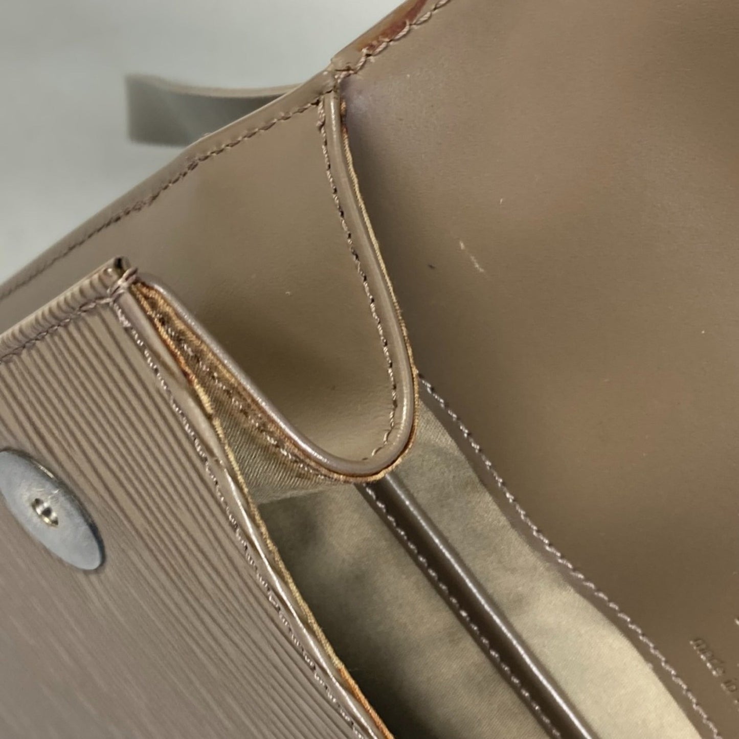 Louis Vuitton Brown Leather Shoulder Bag