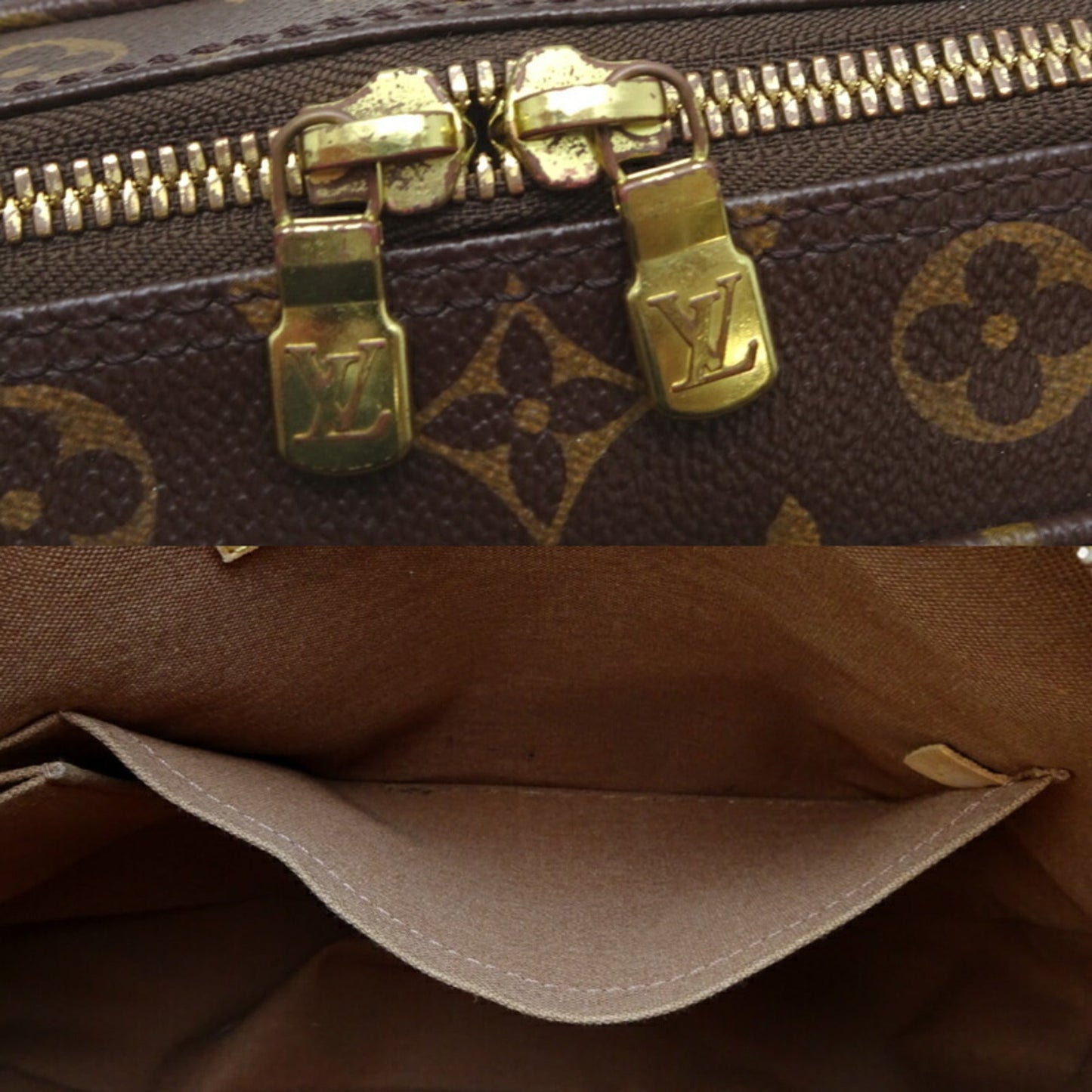 Louis Vuitton Brown Monogram Handbag Shoulder Bag