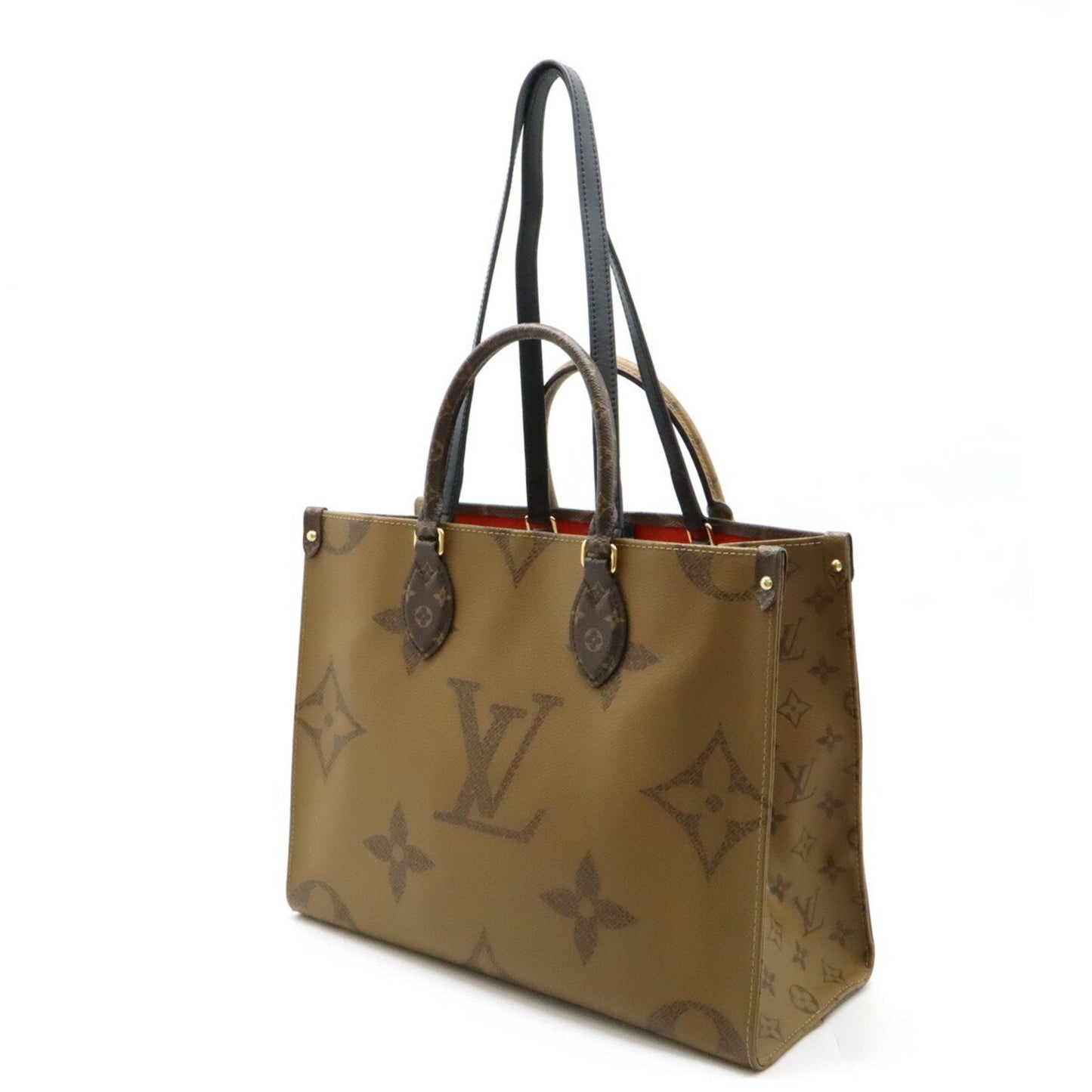Louis Vuitton Dark Brown Light Brown Monogram Reverse Handbag Shoulder Bag Tote Bag