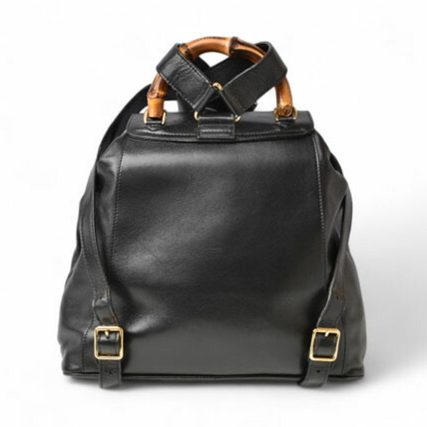 Gucci Black Leather Backpack