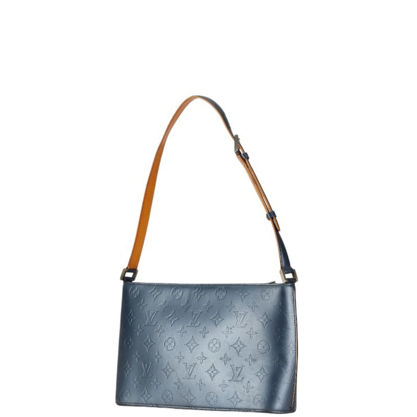 Louis Vuitton Blue Leather Handbag Shoulder Bag