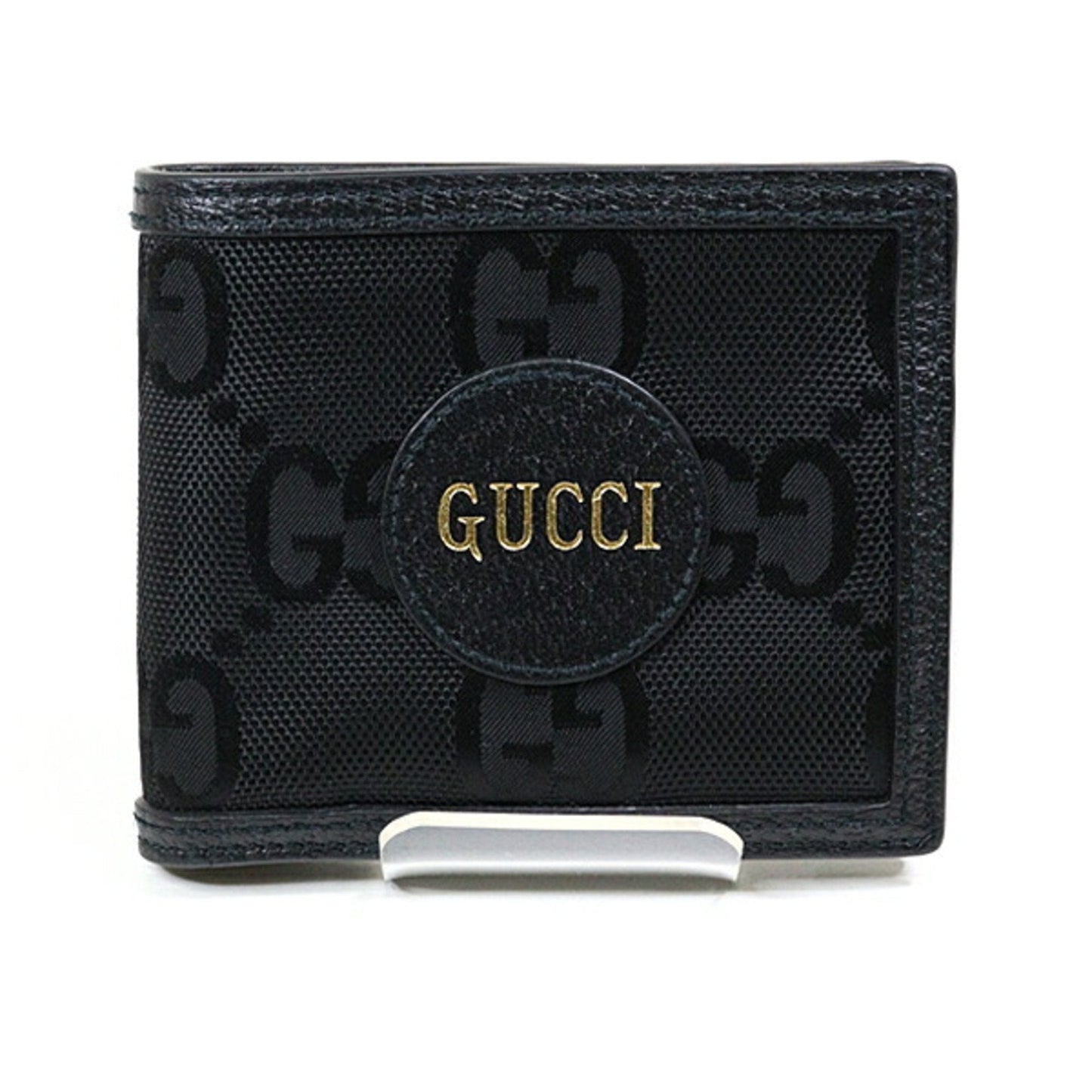 Gucci Black Nylon Leather Wallet (Bi-Fold) ()