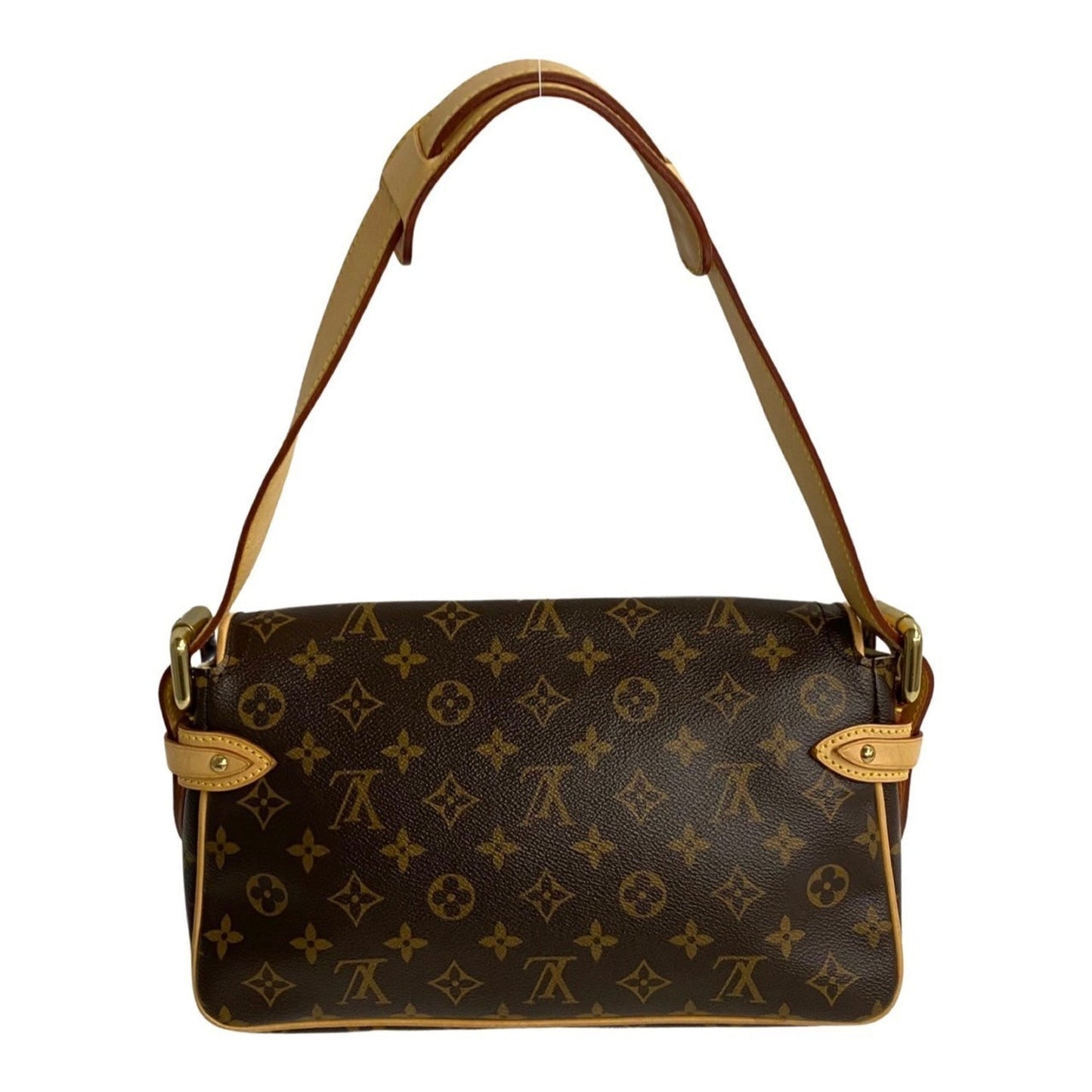 Louis Vuitton Brown Gold Leather Pvc Shoulder Bag Tote Bag