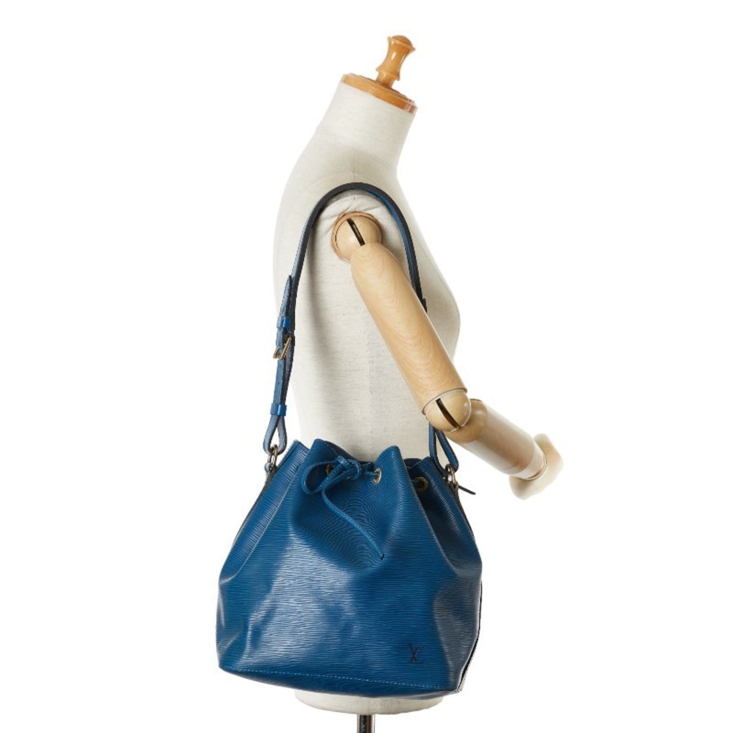 Louis Vuitton Toledo Blue Leather Shoulder Bag