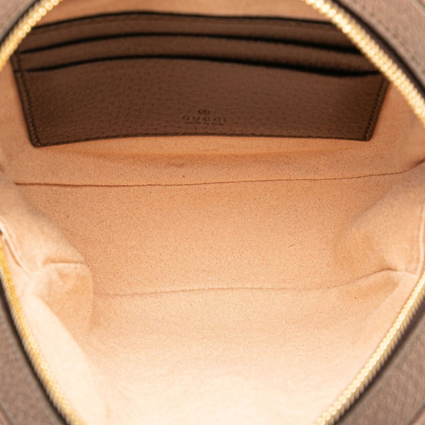 Gucci Beige Brown Pvc Leather Pochette Pouch