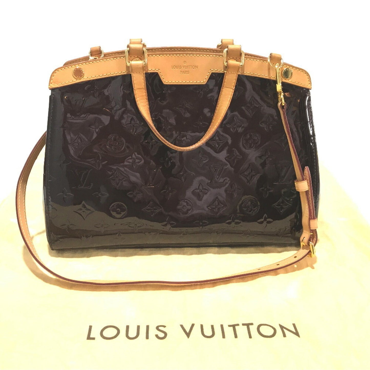 Louis Vuitton Purple Monogram Vernis Handbag Shoulder Bag