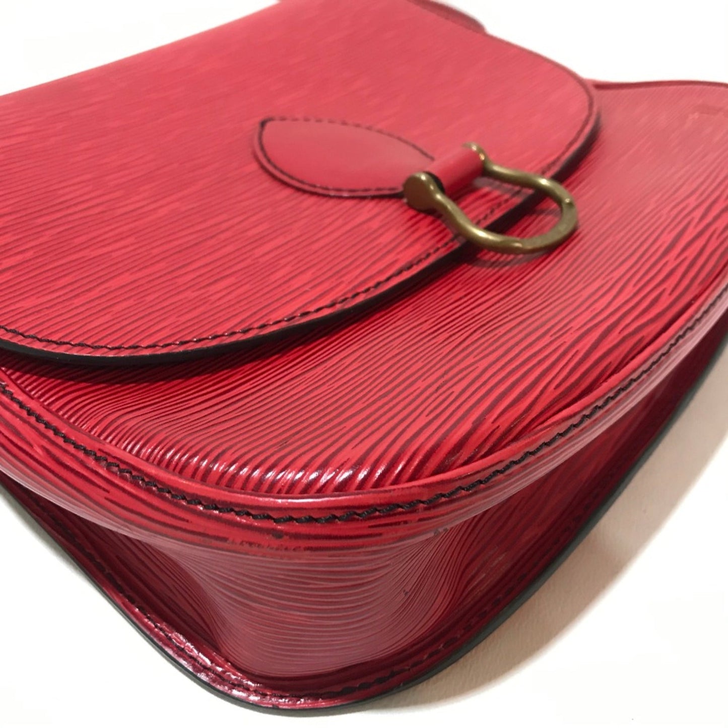 Louis Vuitton Red Leather Shoulder Bag