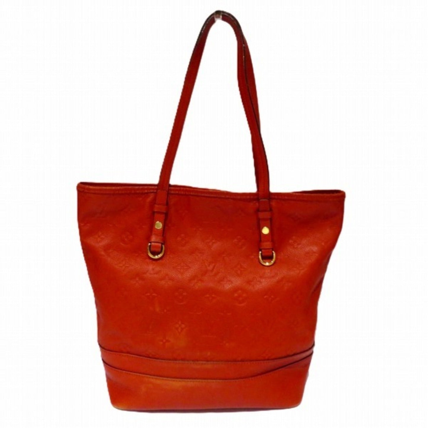 Louis Vuitton Auriane Red Color Monogram Empreinte Leather Shoulder Bag Tote Bag