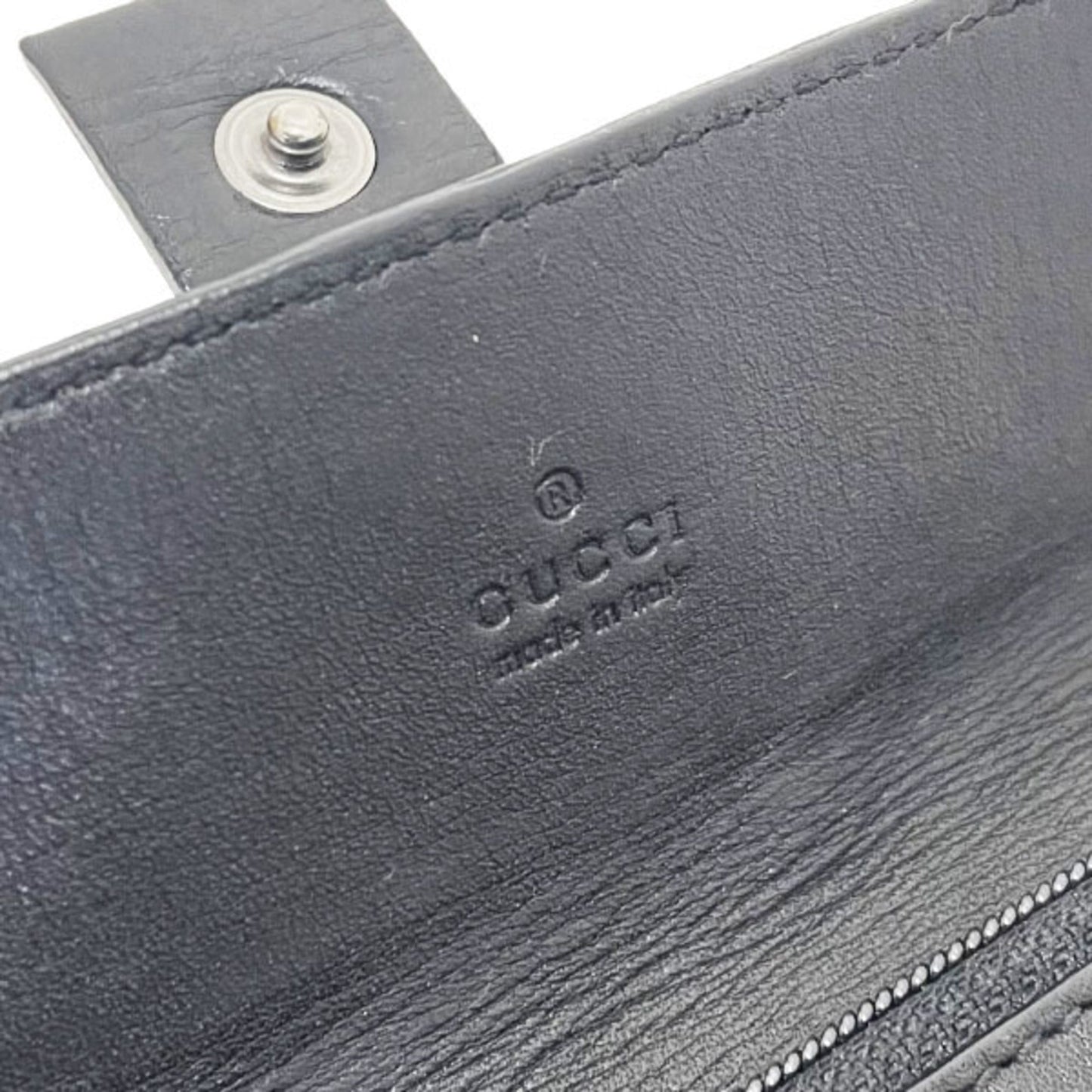 Gucci Black Leather Coin Purse/Coin Case