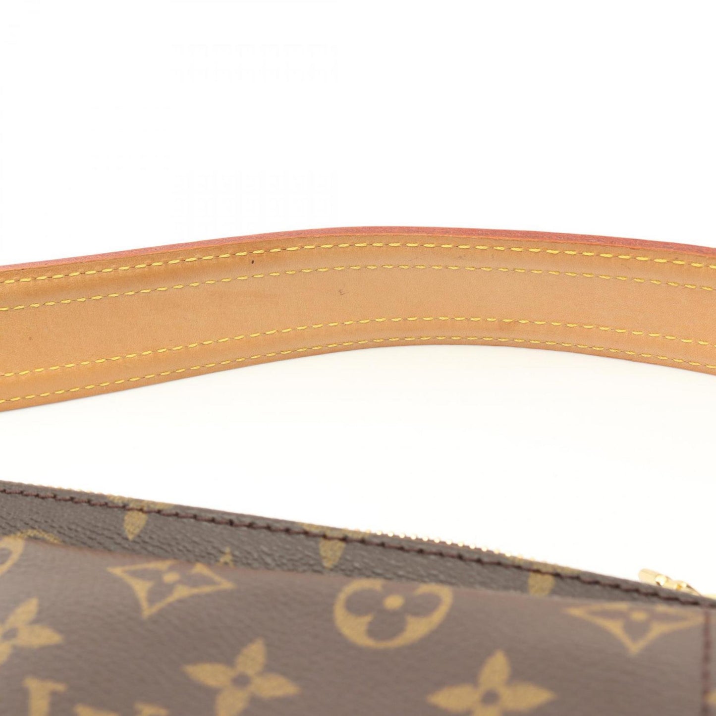 Louis Vuitton Brown Monogram Leather Shoulder Bag