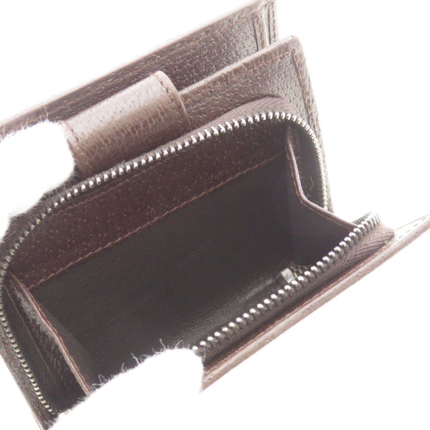 Gucci Brown Canvas Leather Wallet (Bi-Fold)