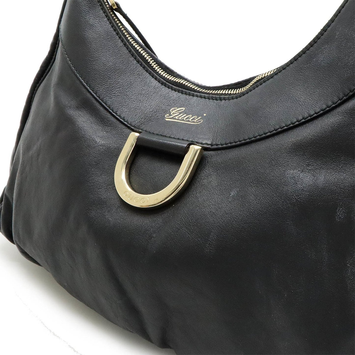Gucci Abbey Black Leather Shoulder Bag