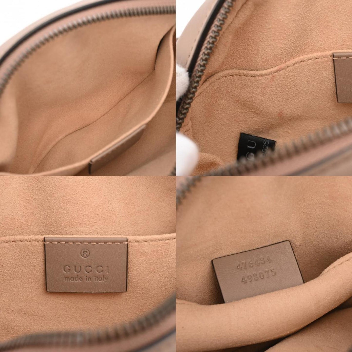 Gucci Gg Marmont Grayish Leather Fanny Pack