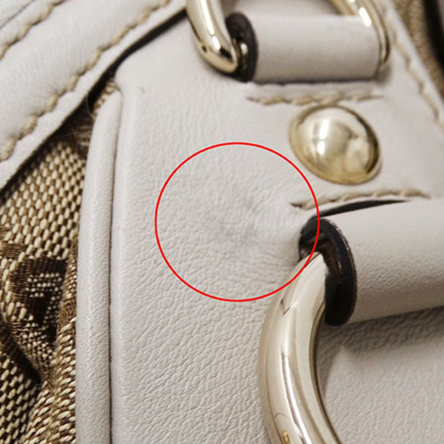 Gucci Beige Gg Canvas Handbag Shoulder Bag