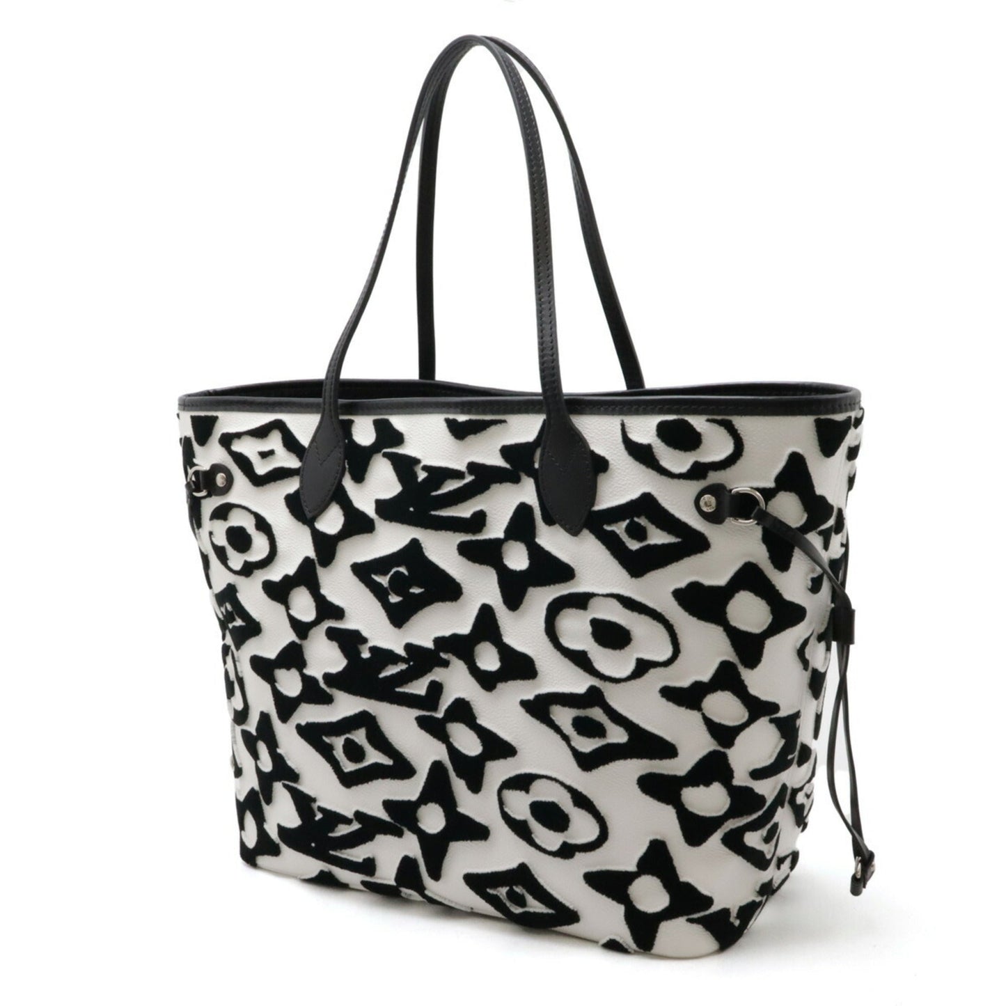 Louis Vuitton Black Monogram White Monogram Pouch Shoulder Bag Tote Bag