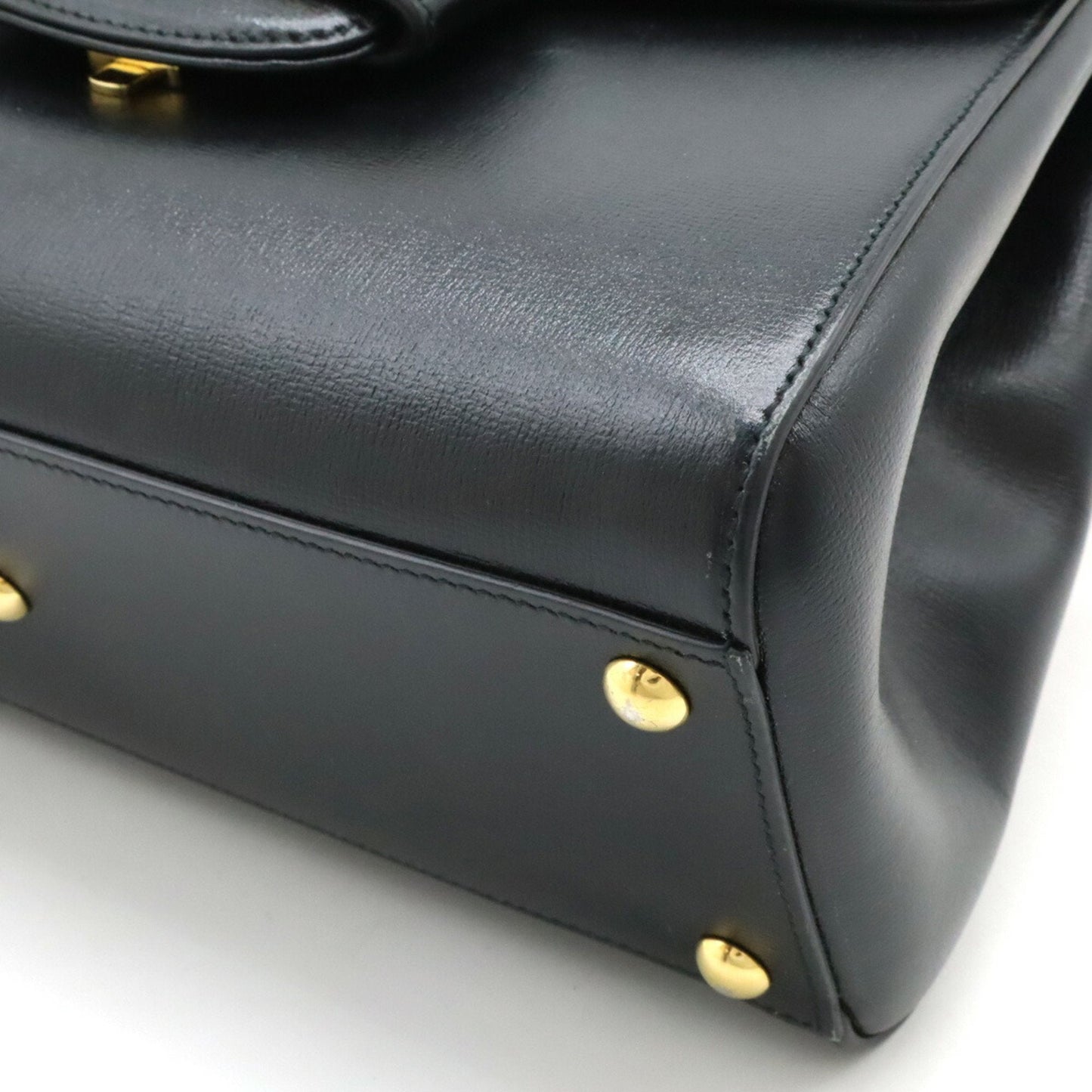 Gucci Black Leather Handbag Shoulder Bag