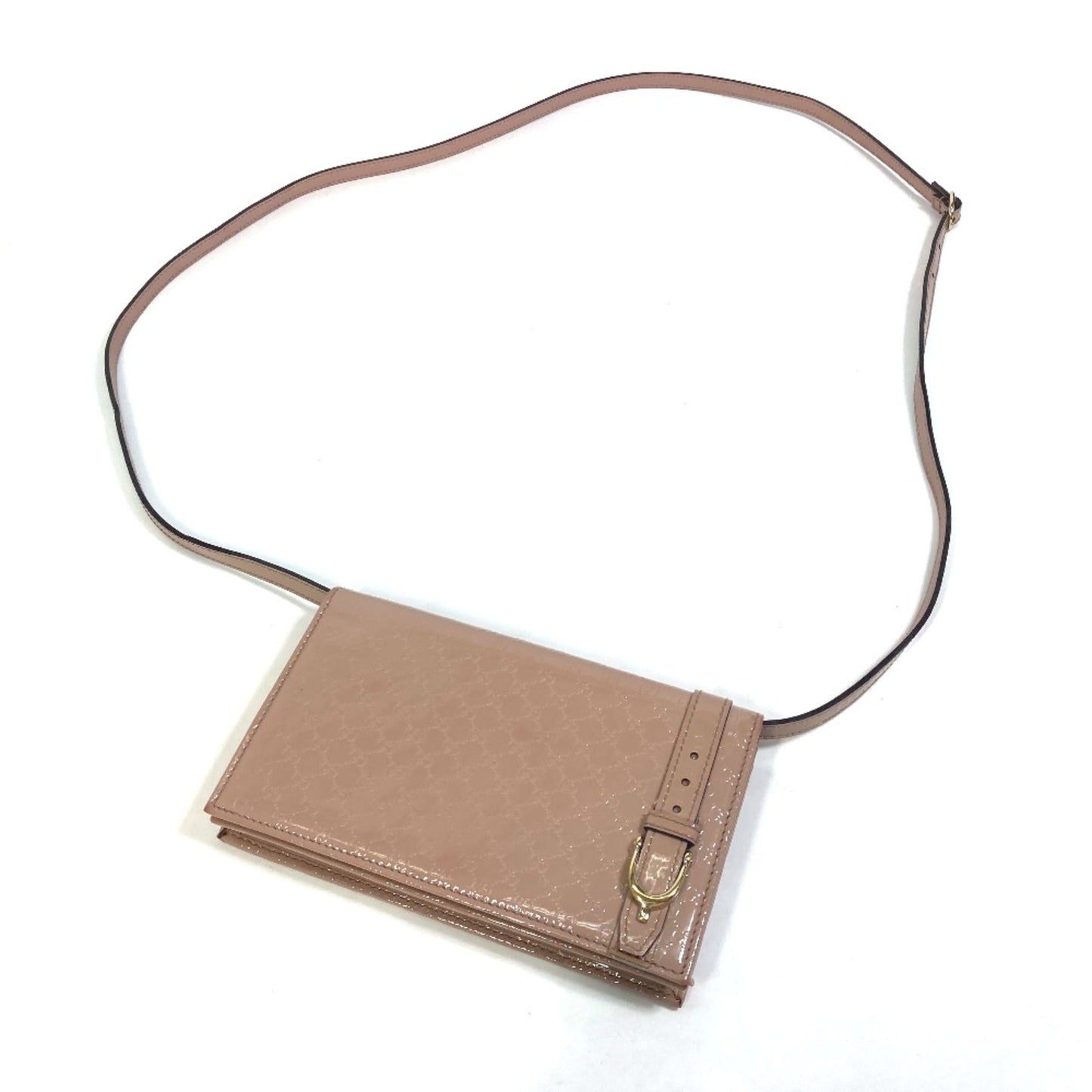 Gucci Beige Patent Leather Shoulder Bag