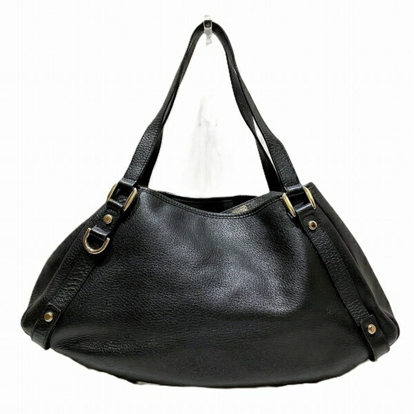 Gucci Black Leather Tote Bag