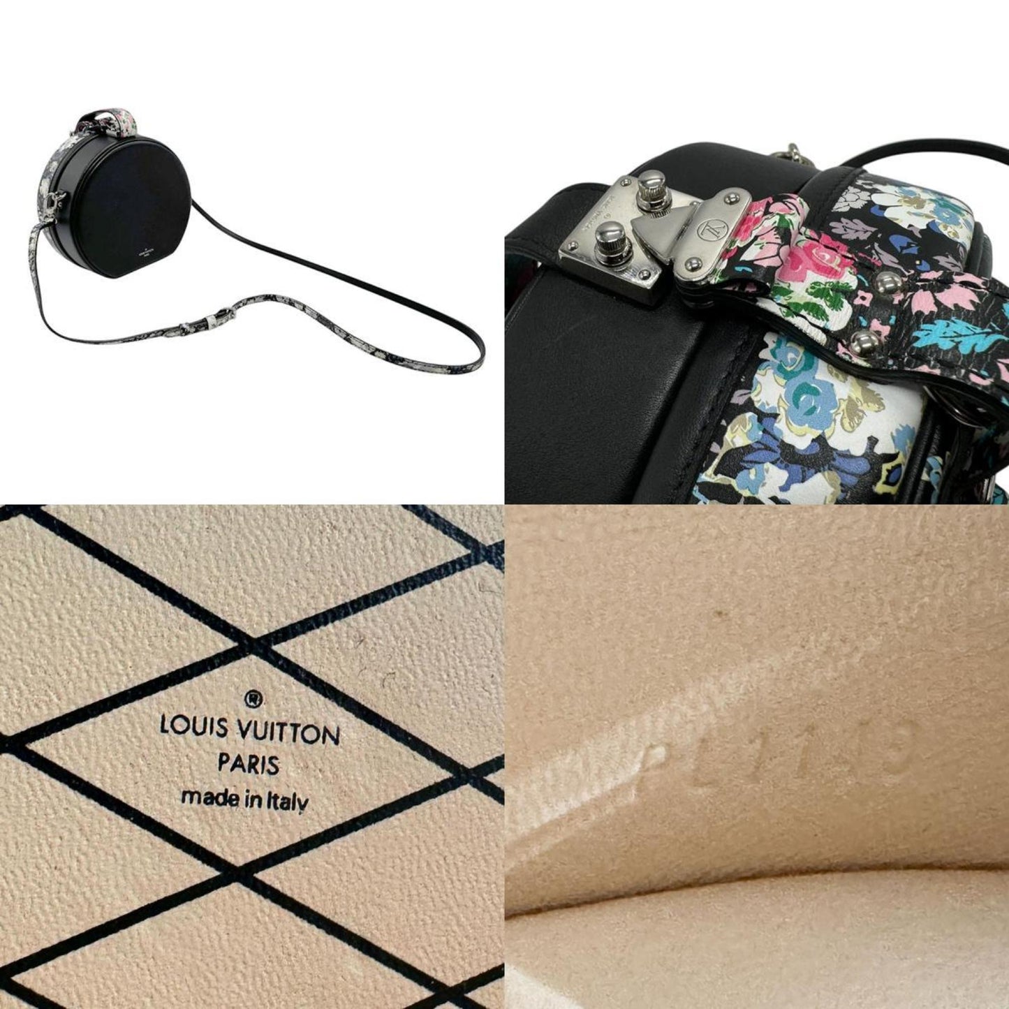 Louis Vuitton Black Leather Shoulder Bag