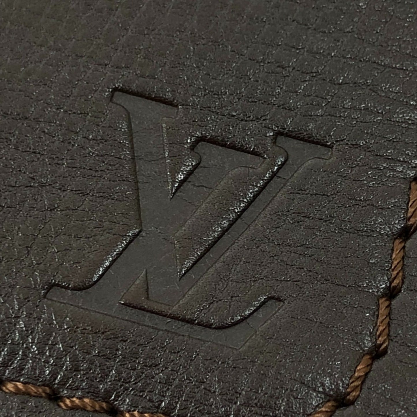 Louis Vuitton Brown Leather Shoulder Bag