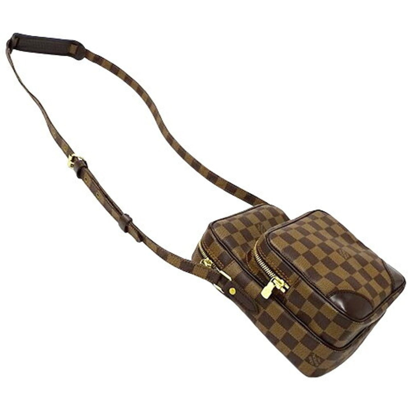 Louis Vuitton Damier Canvas Ebene Damier Canvas Shoulder Bag