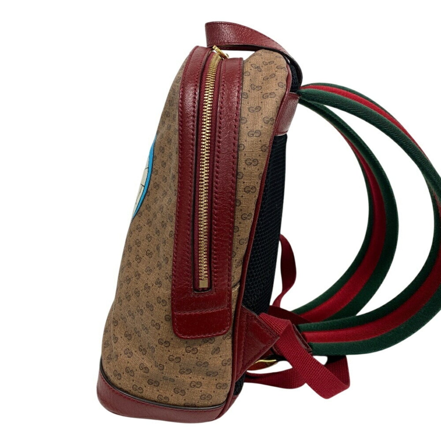 Gucci Beige Red Color Gg Supreme Backpack