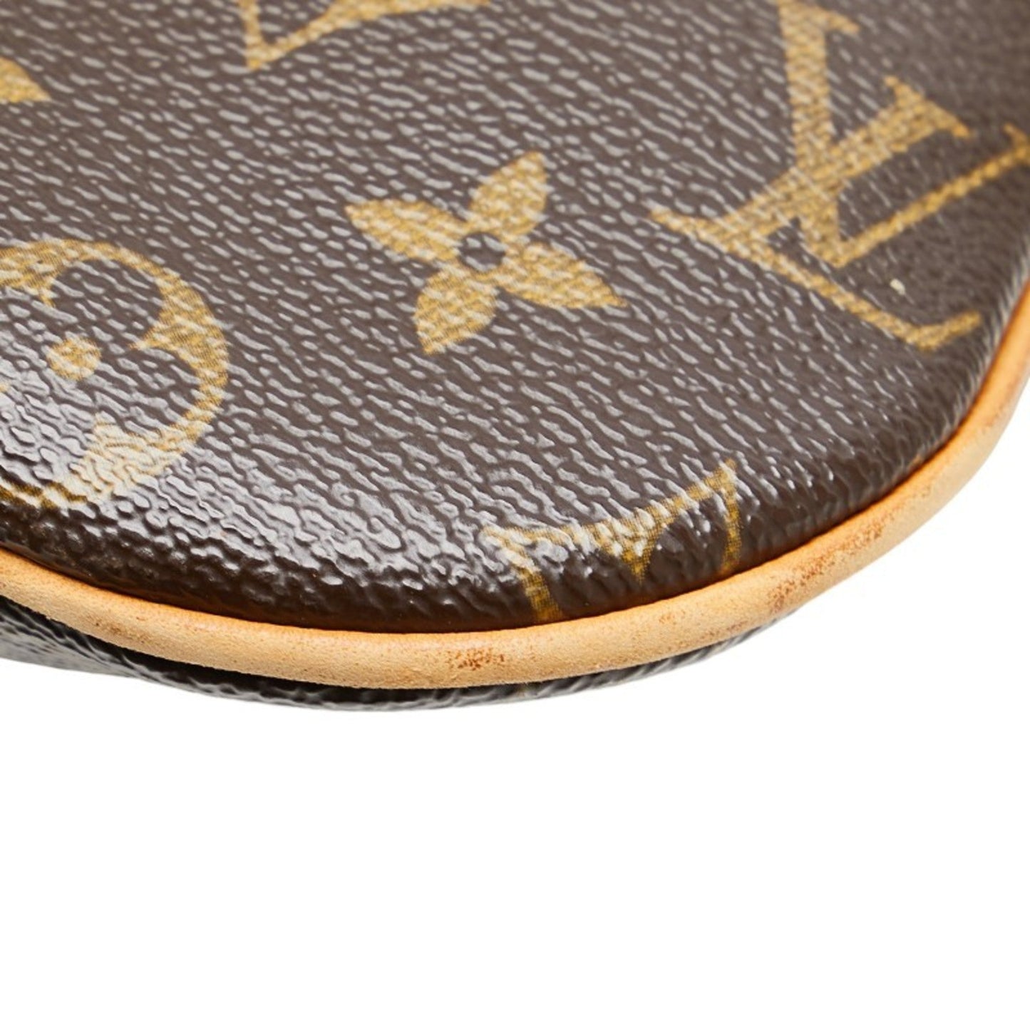 Louis Vuitton Brown Pvc Leather Pochette Shoulder Bag