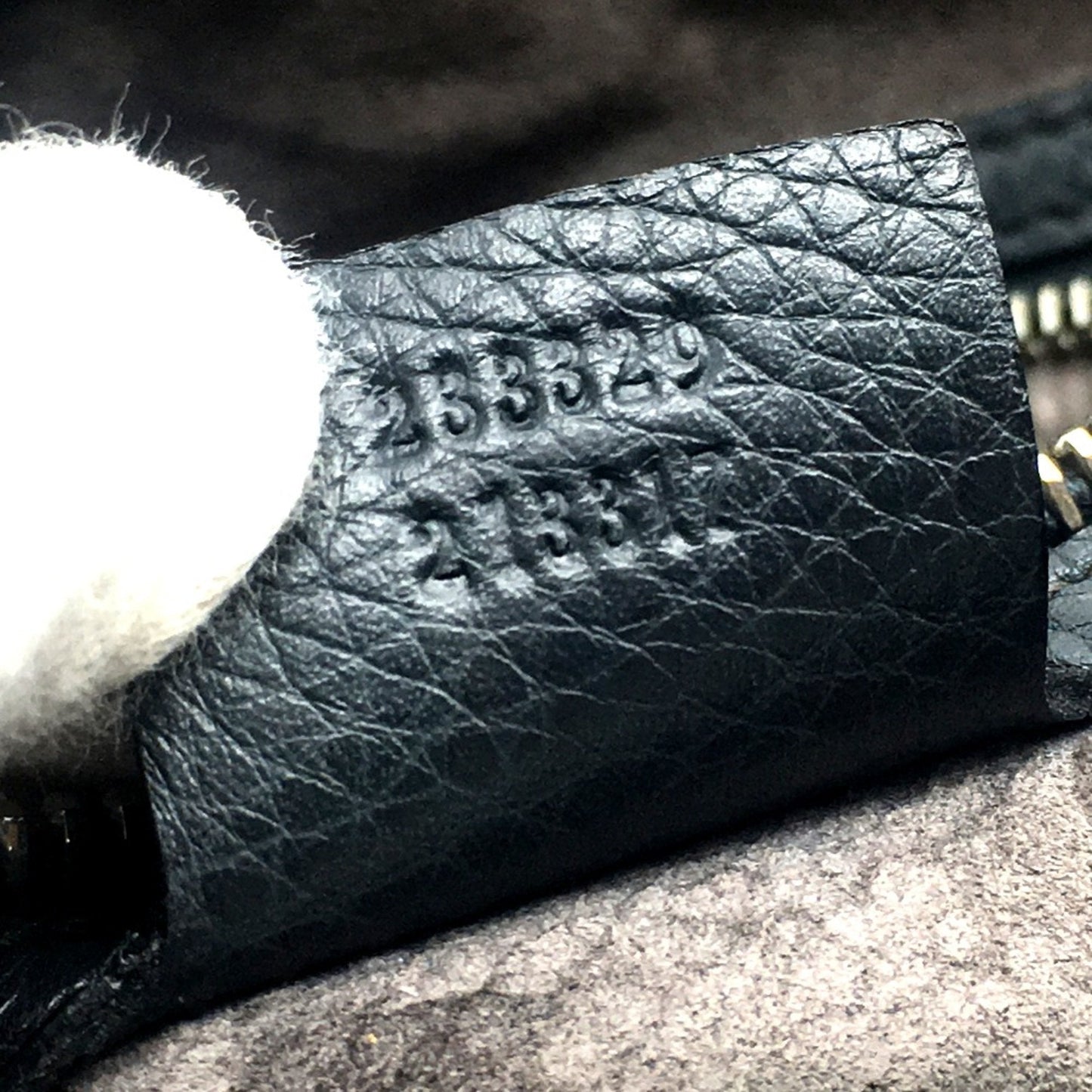 Gucci Gray Leather Shoulder Bag
