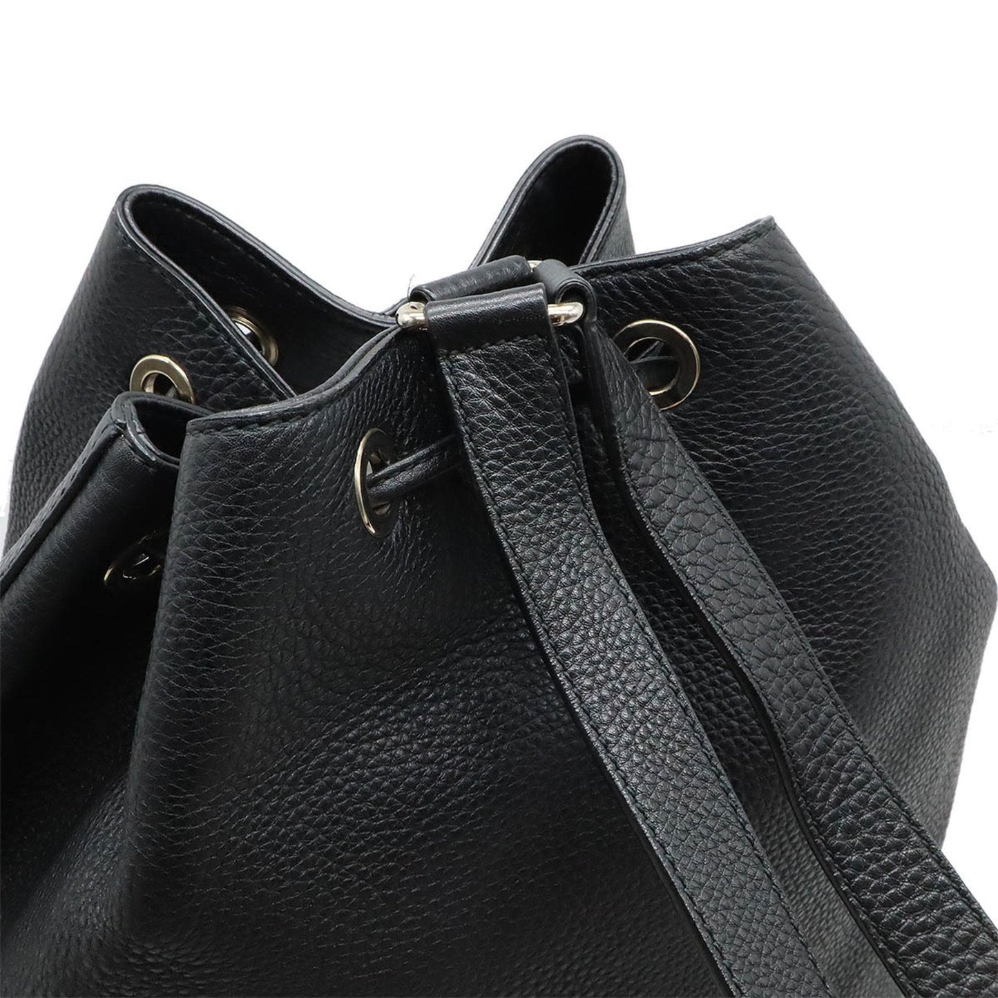 Gucci Black Leather Backpack