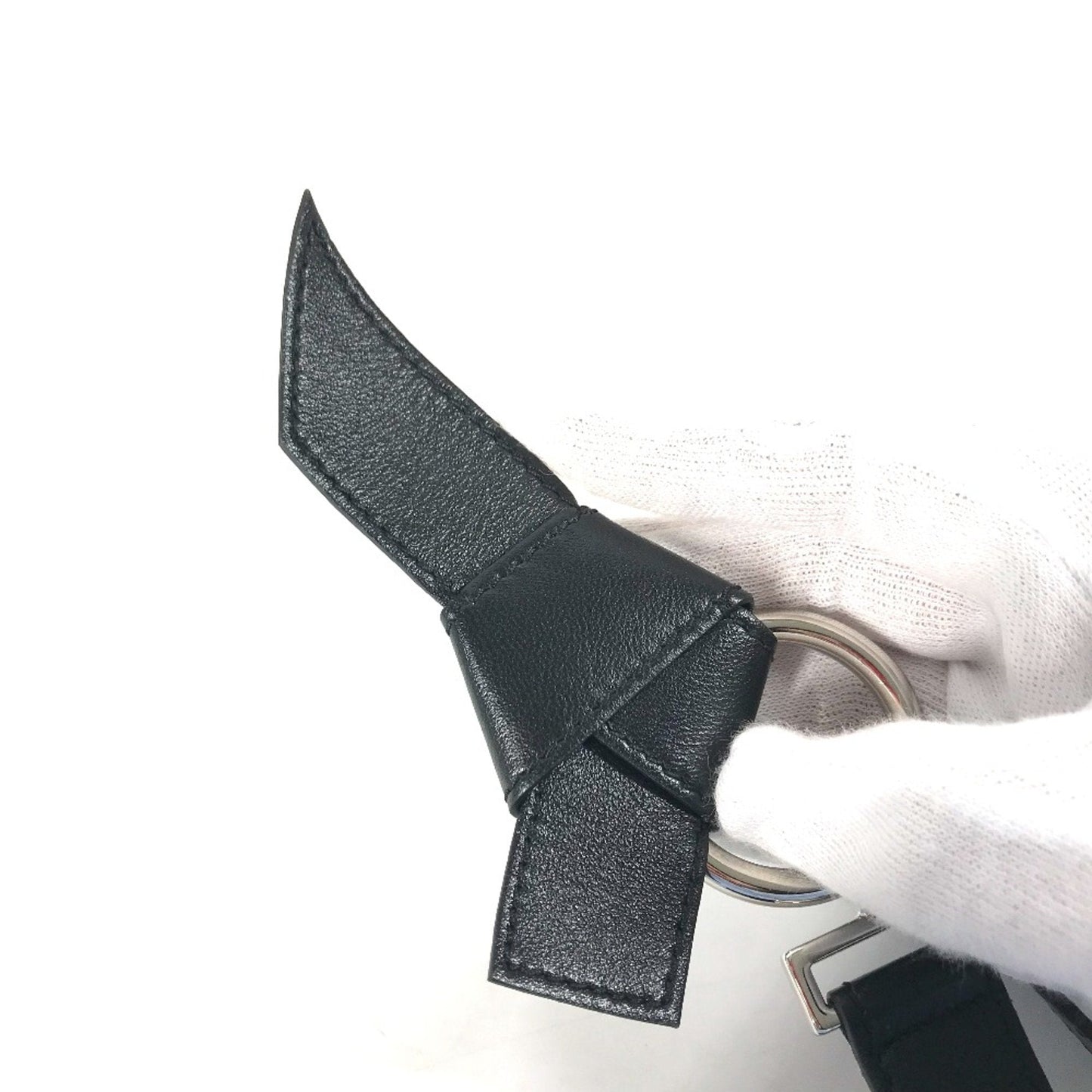 Louis Vuitton Black Leather Chain/Shoulder Wallet