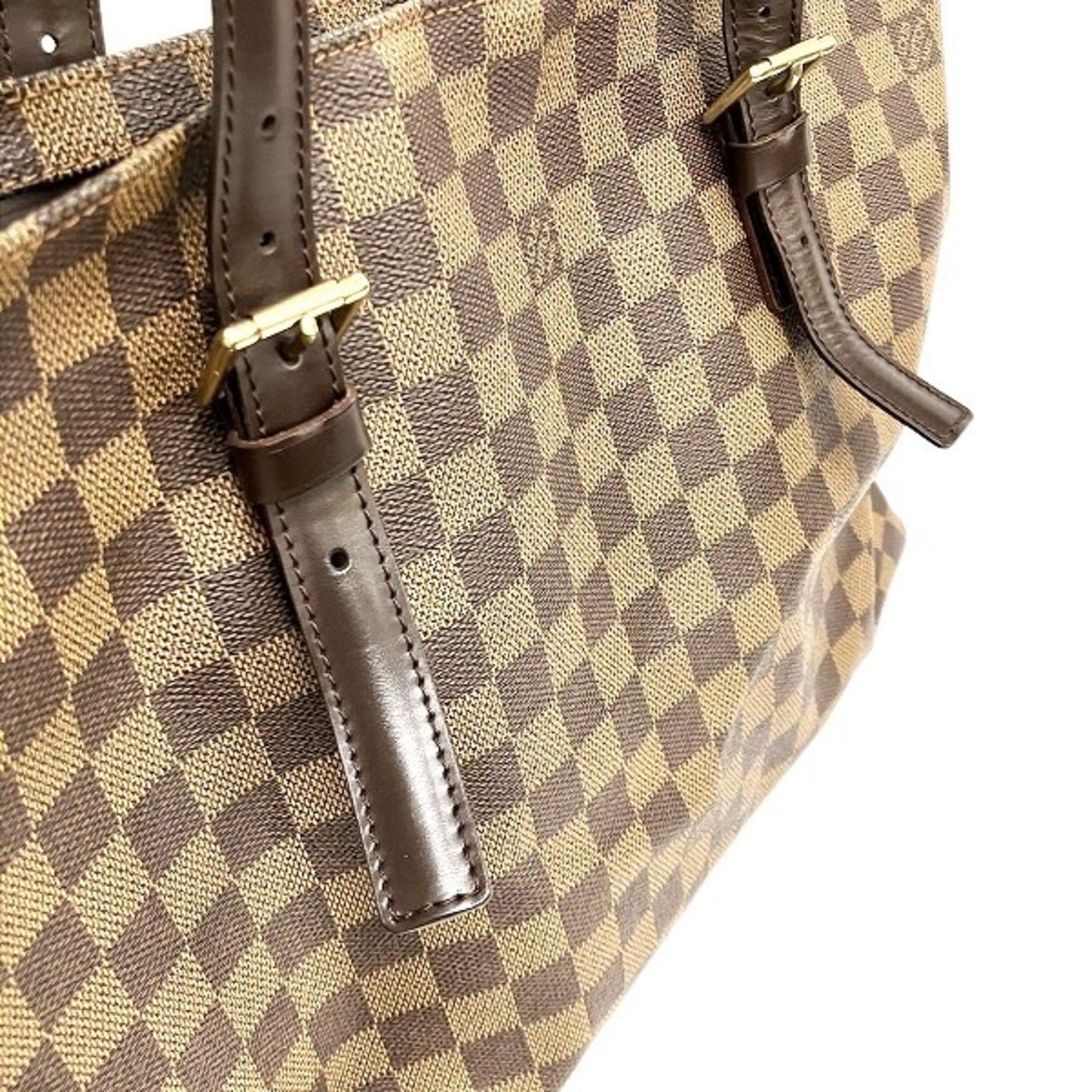 Louis Vuitton Brown Damier Canvas Shoulder Bag Tote Bag