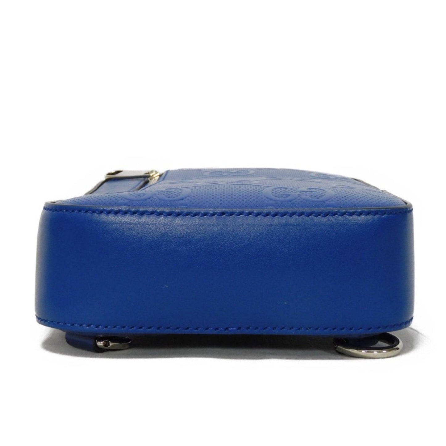 Gucci Blue Leather Shoulder Bag Sling Bag
