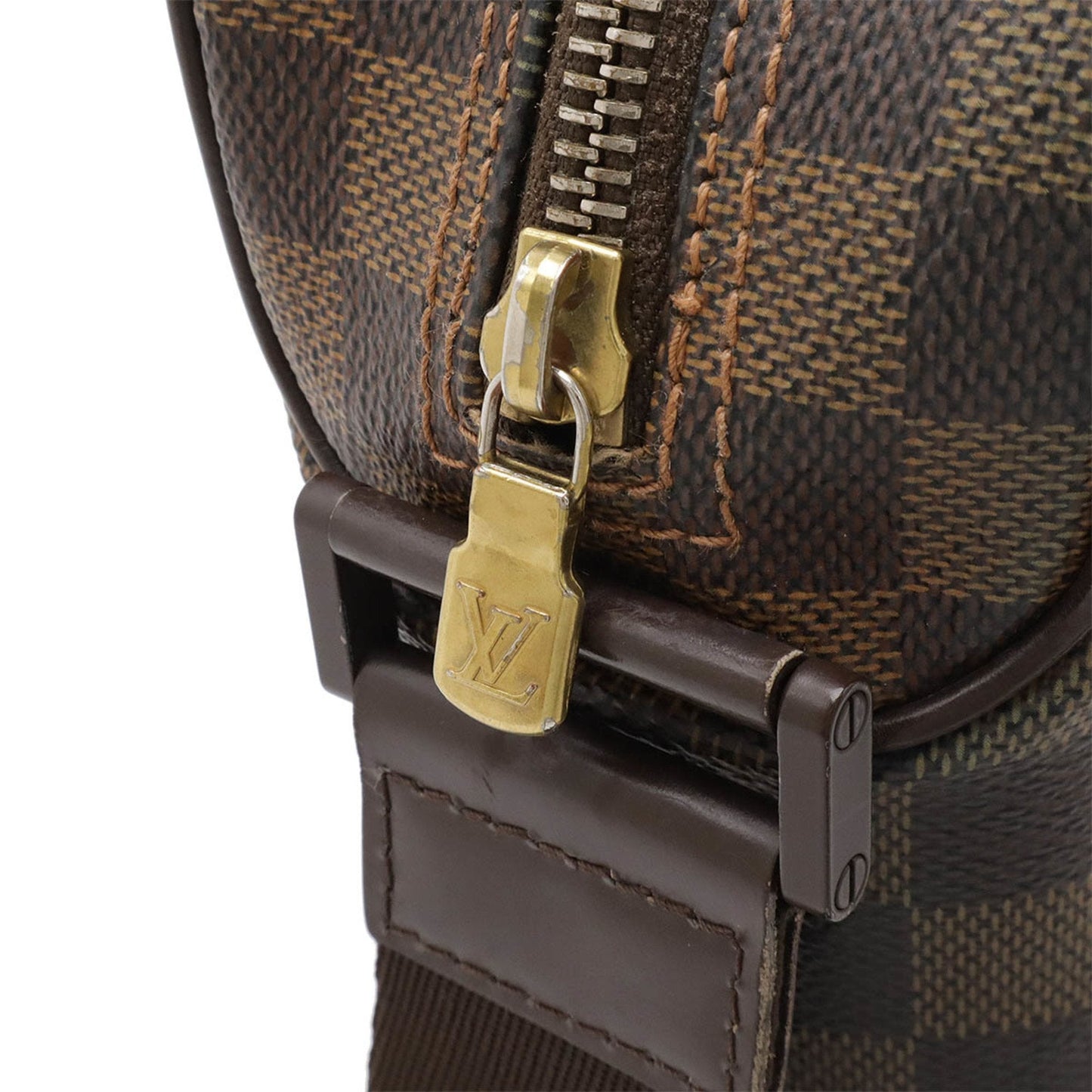 Louis Vuitton Brown Damier Canvas Pvc Pochette Shoulder Bag