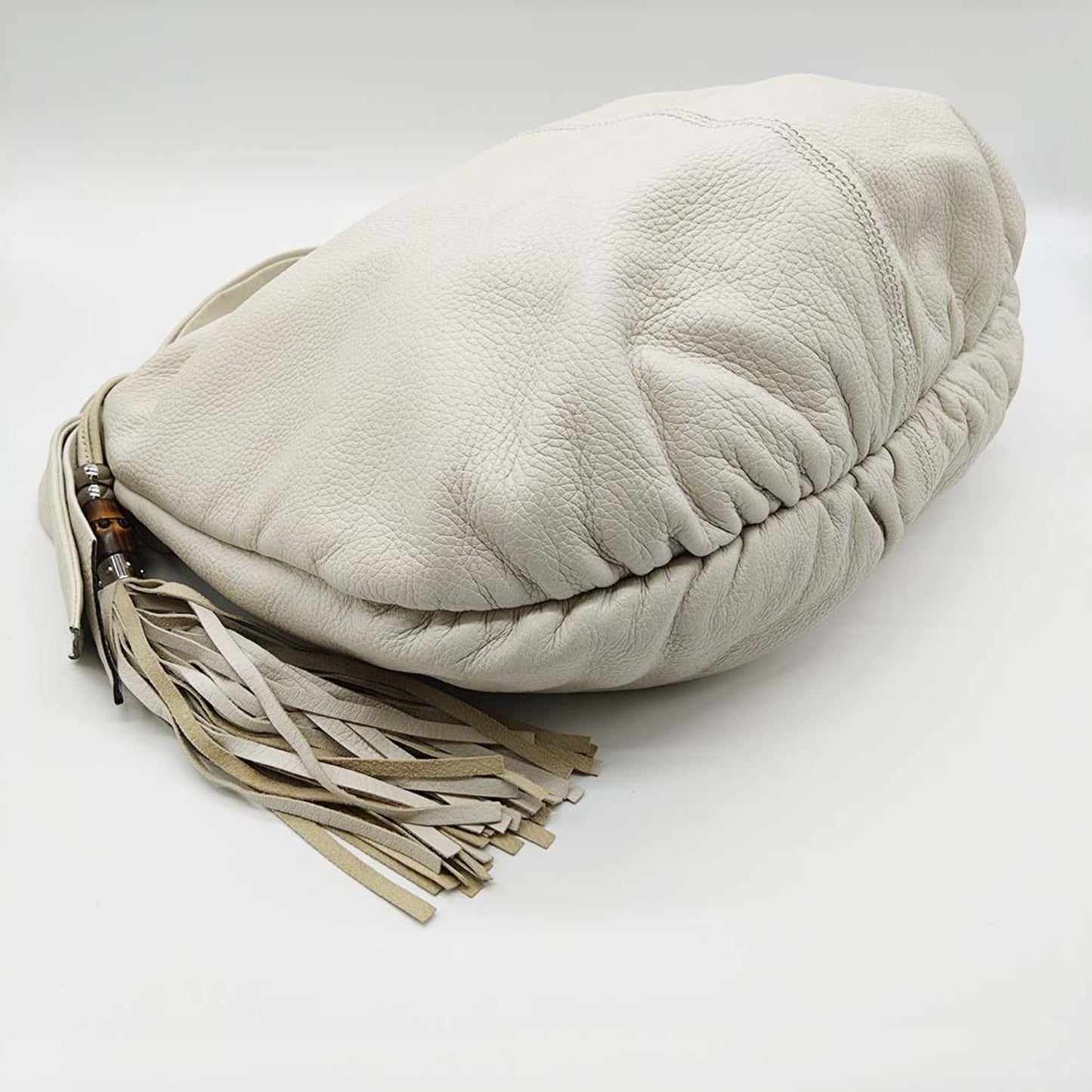 Gucci Ivory White Leather Shoulder Bag