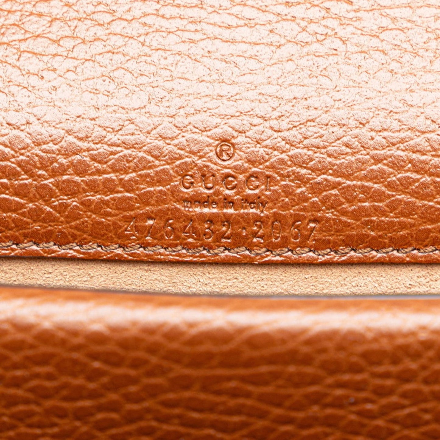Gucci Brown Navy Denim Leather Shoulder Bag