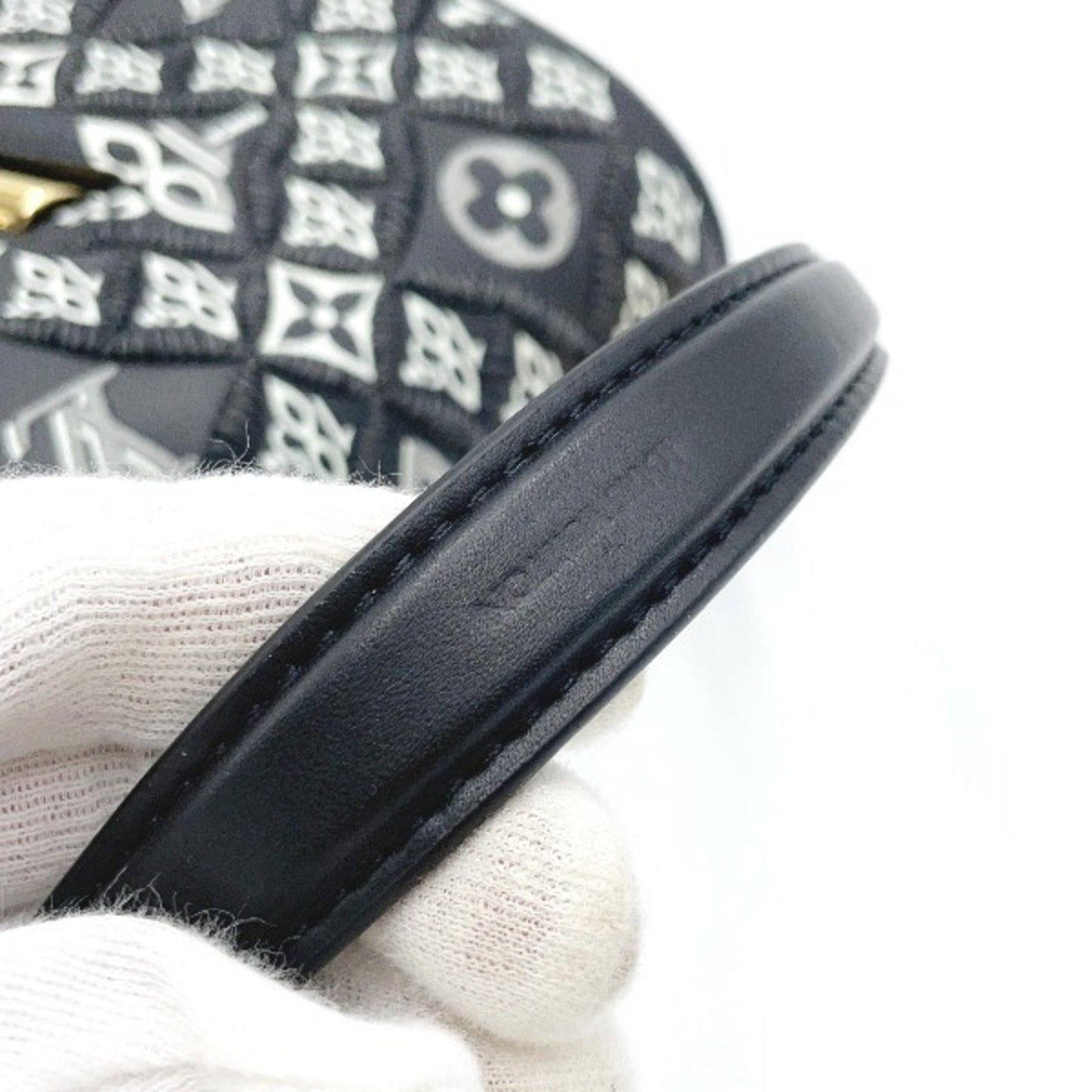 Louis Vuitton Black Leather Shoulder Bag