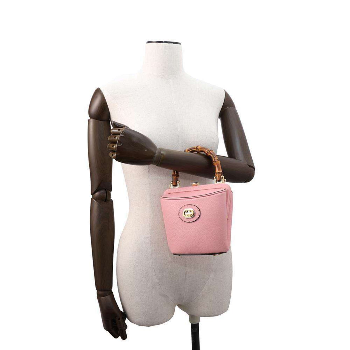 Gucci Pink Leather Handbag Shoulder Bag