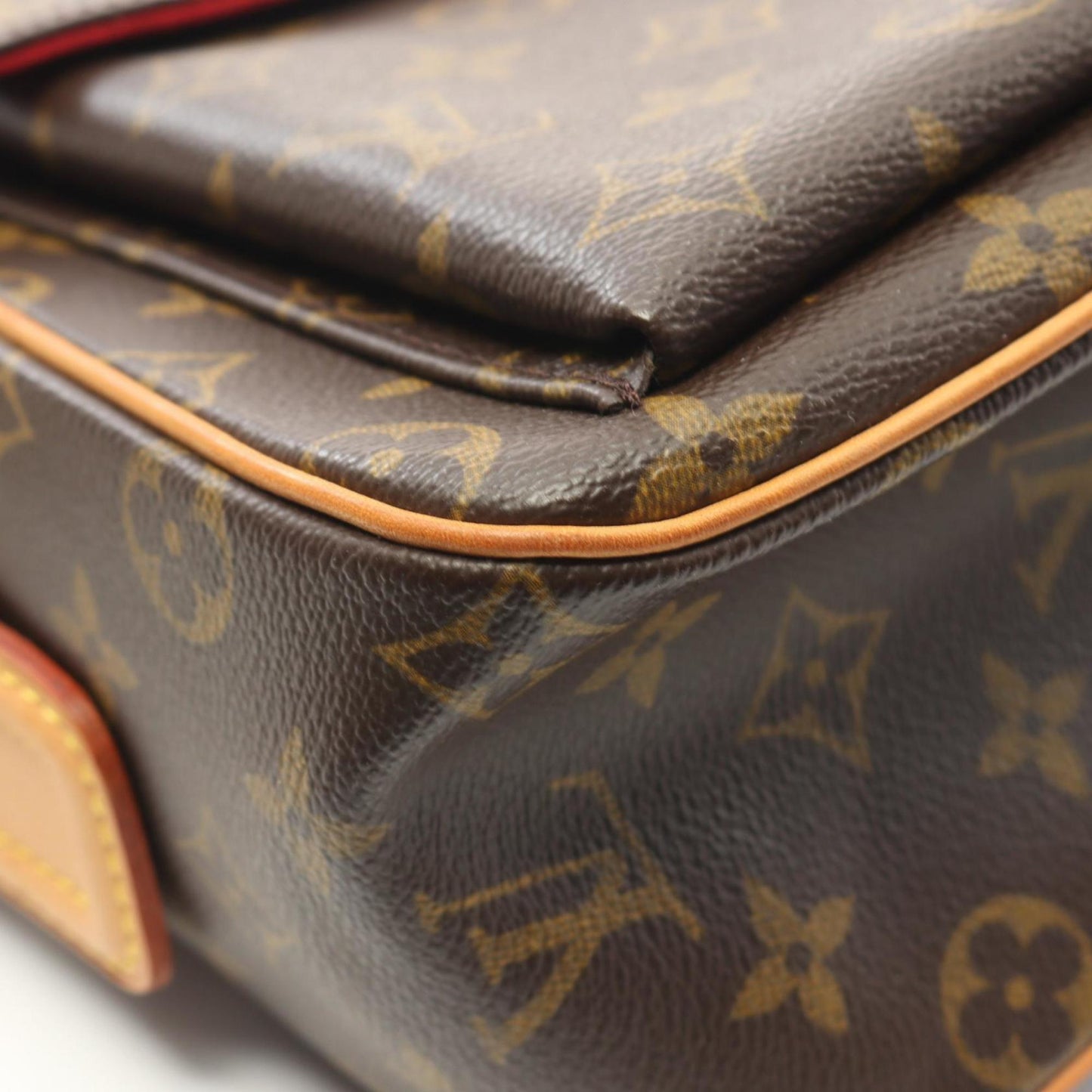 Louis Vuitton Brown Monogram Leather Shoulder Bag