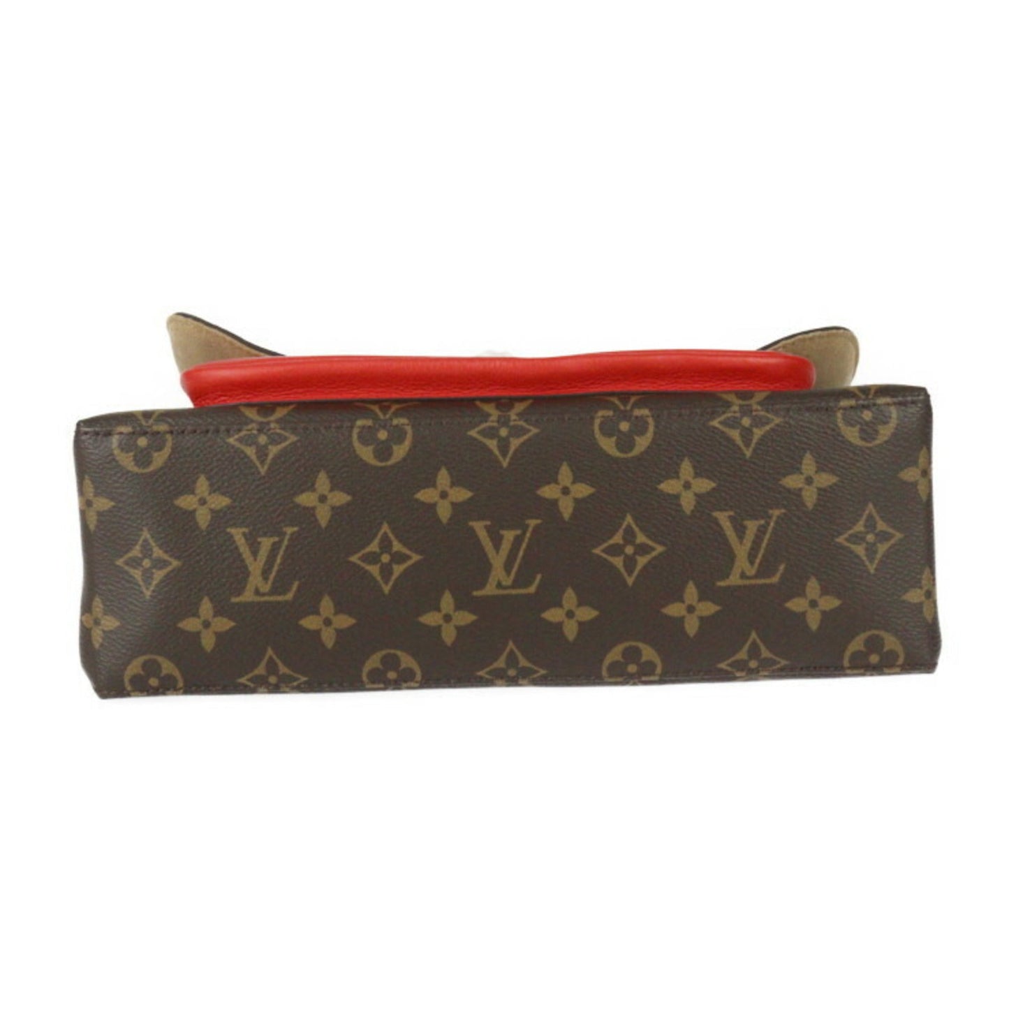 Louis Vuitton Brown Coquelicots Monogram Canvas Leather Handbag Shoulder Bag Tote Bag