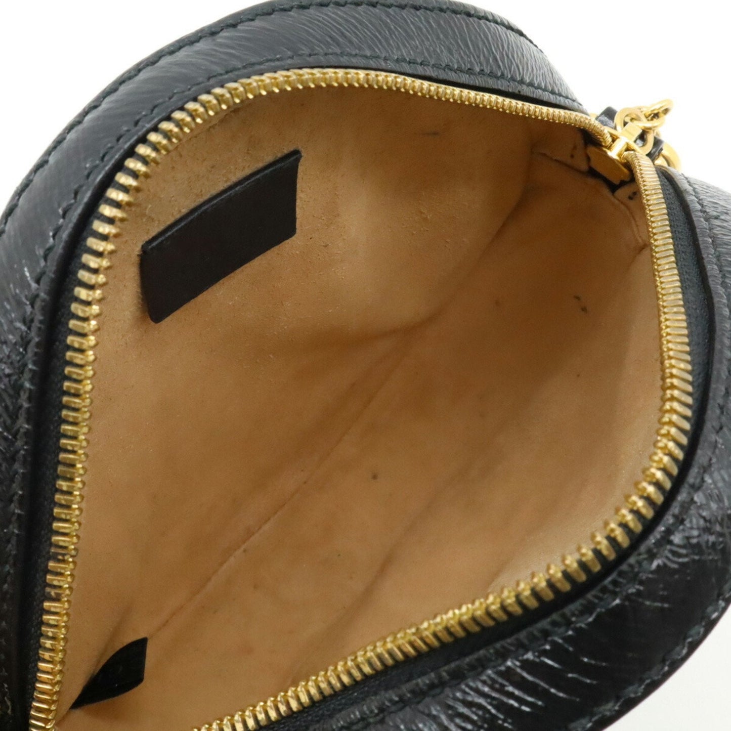 Gucci Gg Marmont Black Green Red Color Suede Patent Leather Pochette Shoulder Bag
