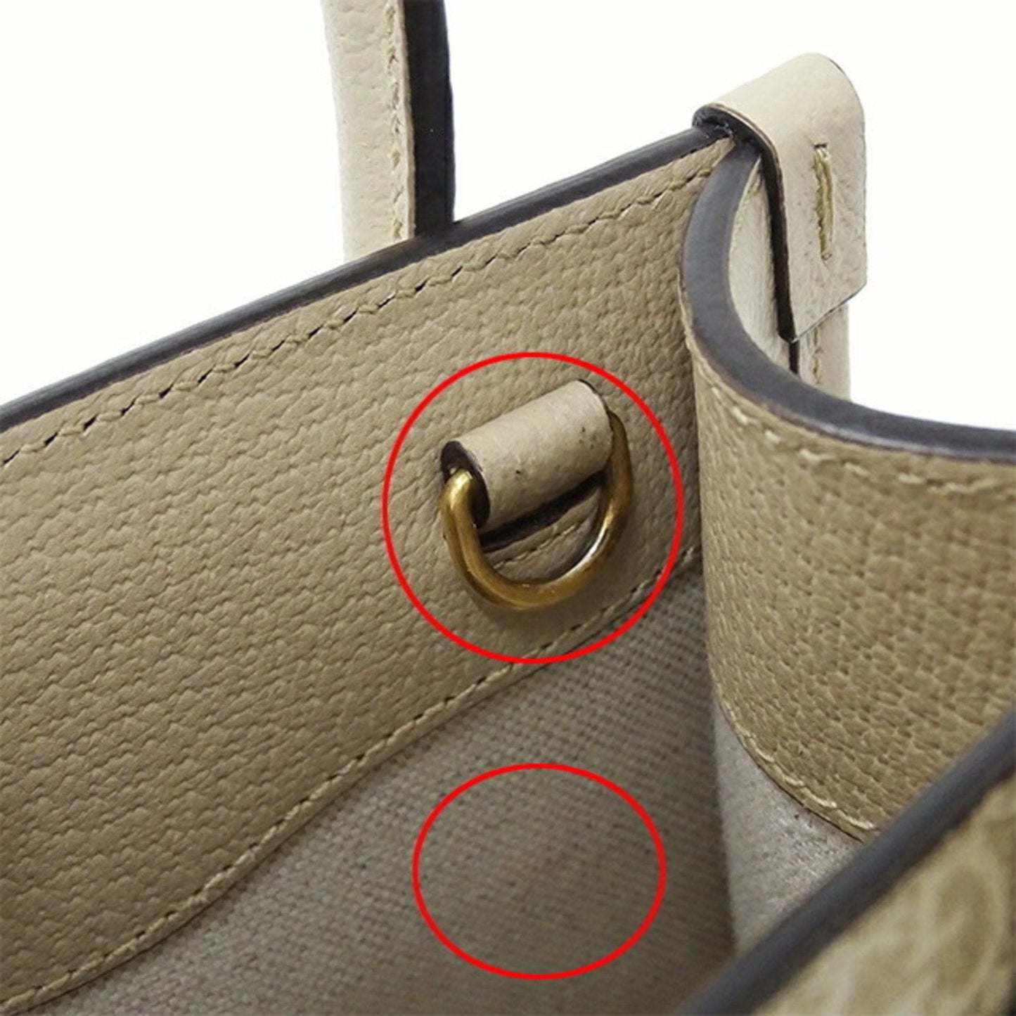 Gucci Beige Grayish Gg Supreme Canvas Handbag Shoulder Bag
